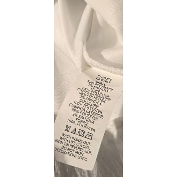 Sugar & Jade White Cropped Blouse Girl's Size XXL 14-16 - Picture 5 of 6